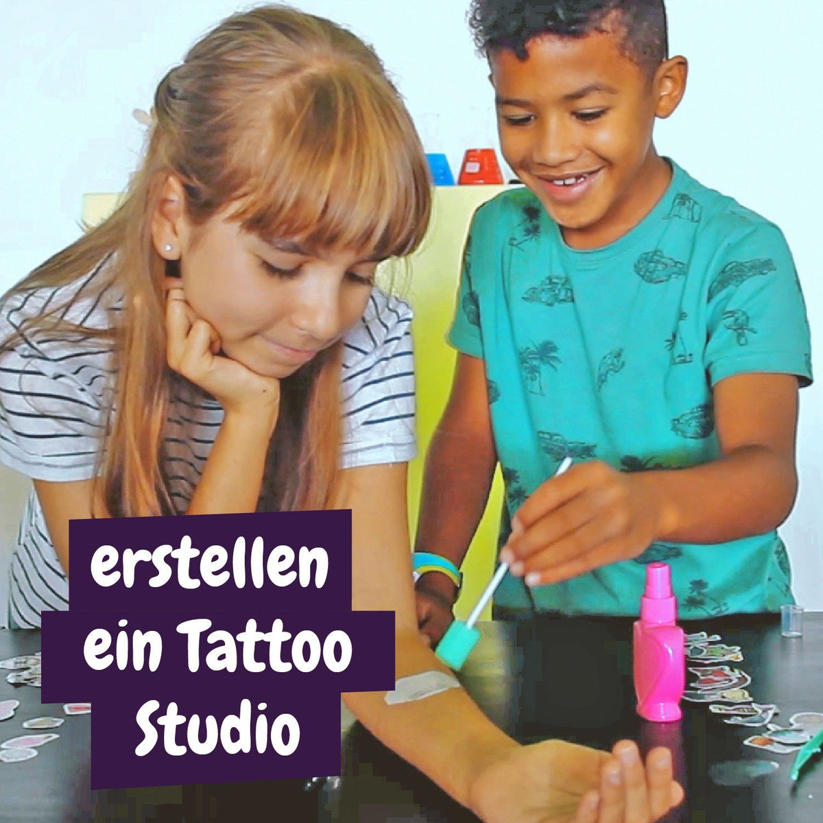 Temporäre Tattoo-Fabrik - Mehrsprachig