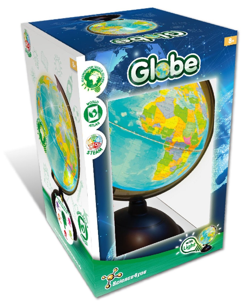 Beleuchteter Globus - Englische Version