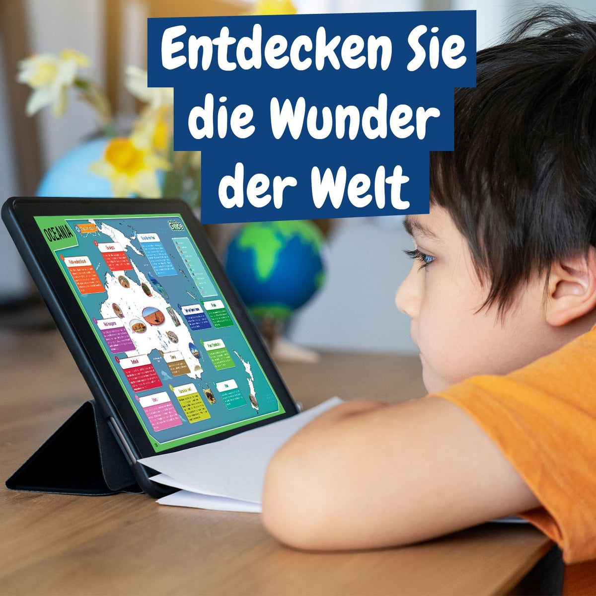 Beleuchteter Globus - Englische Version