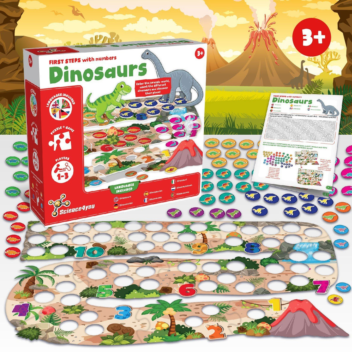 Dinosaurier - Erste Schritte mit Zahlen