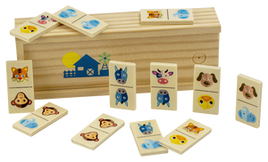 Children's Wooden Dominoes - Animals