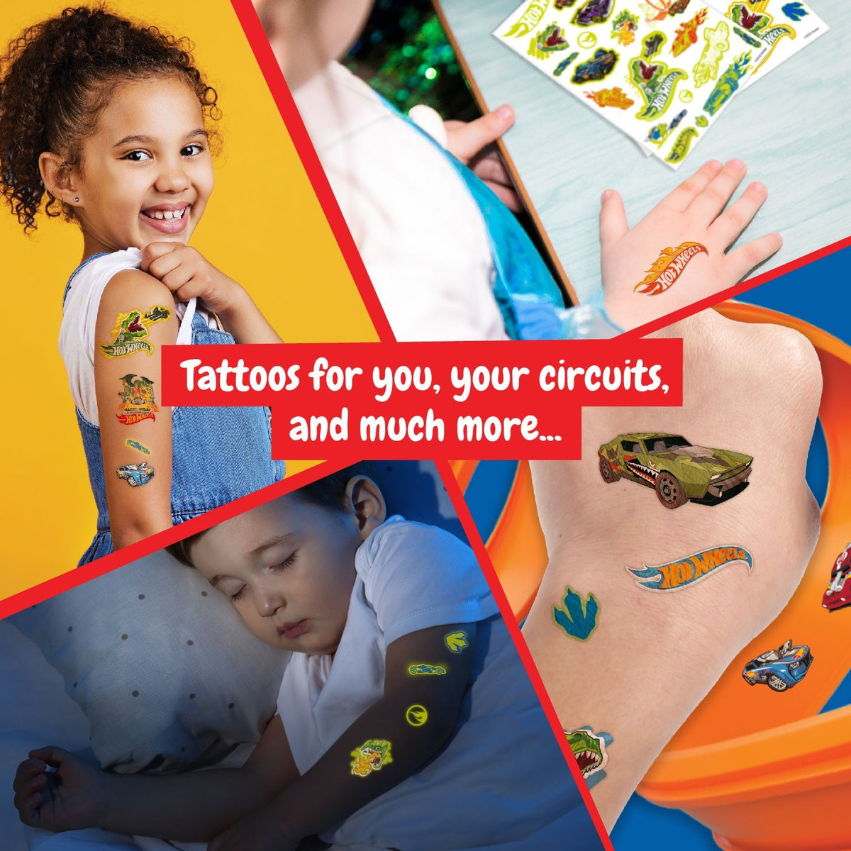 Children's Tattoos - Hot Wheels