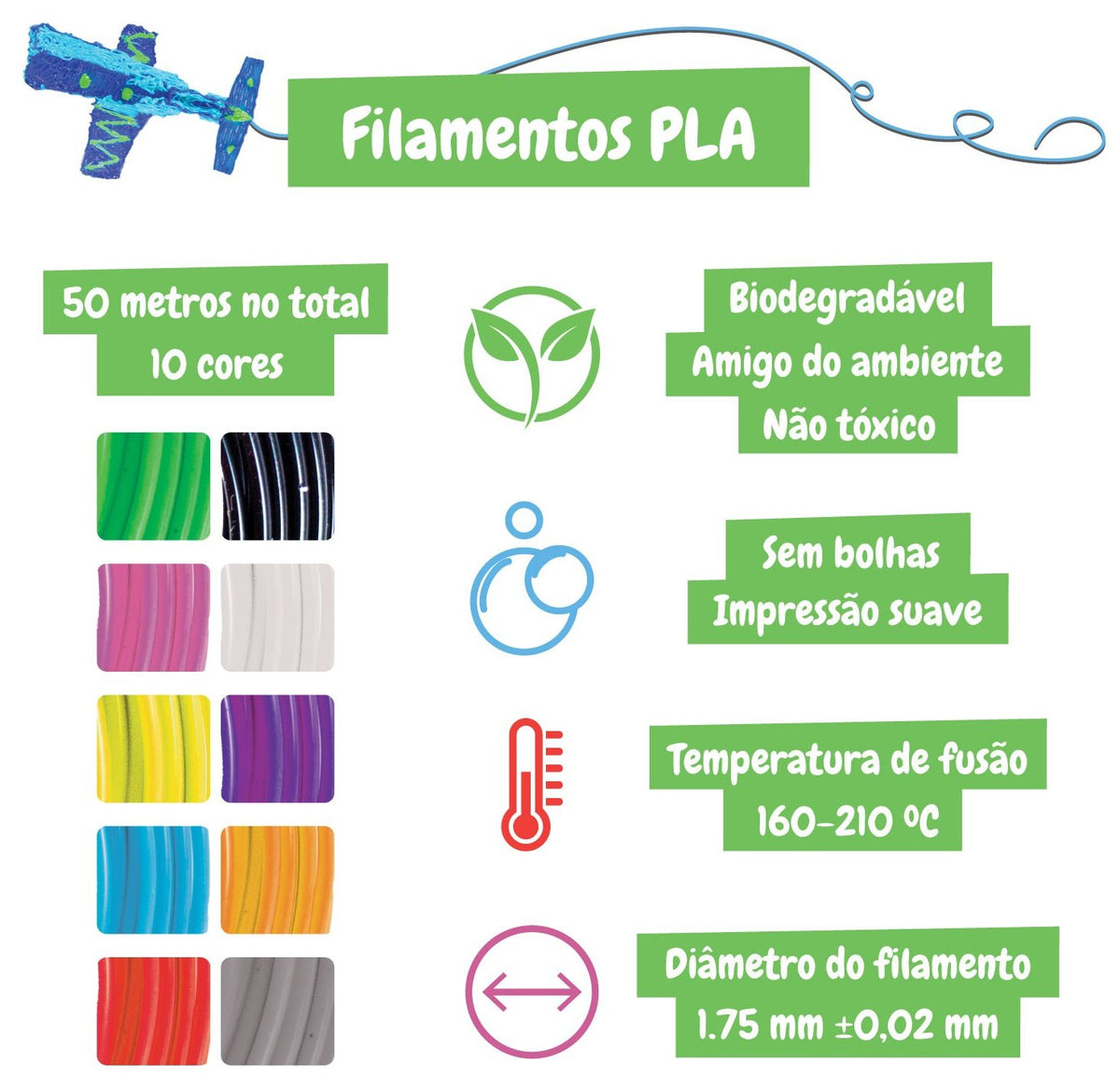 PLA Filament Refills for 3D Pen