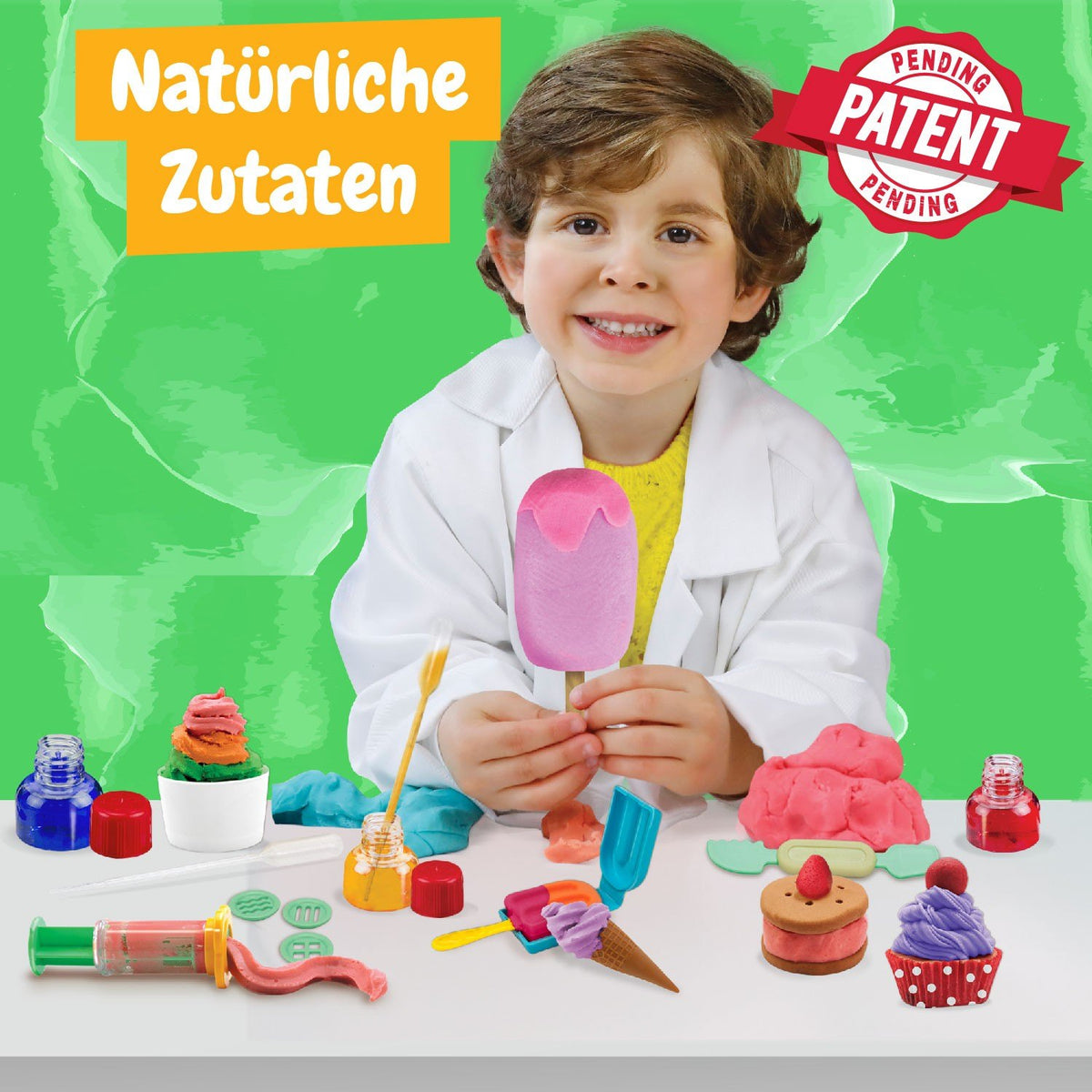 Knete-Fabrik Eiscreme und Cupcakes