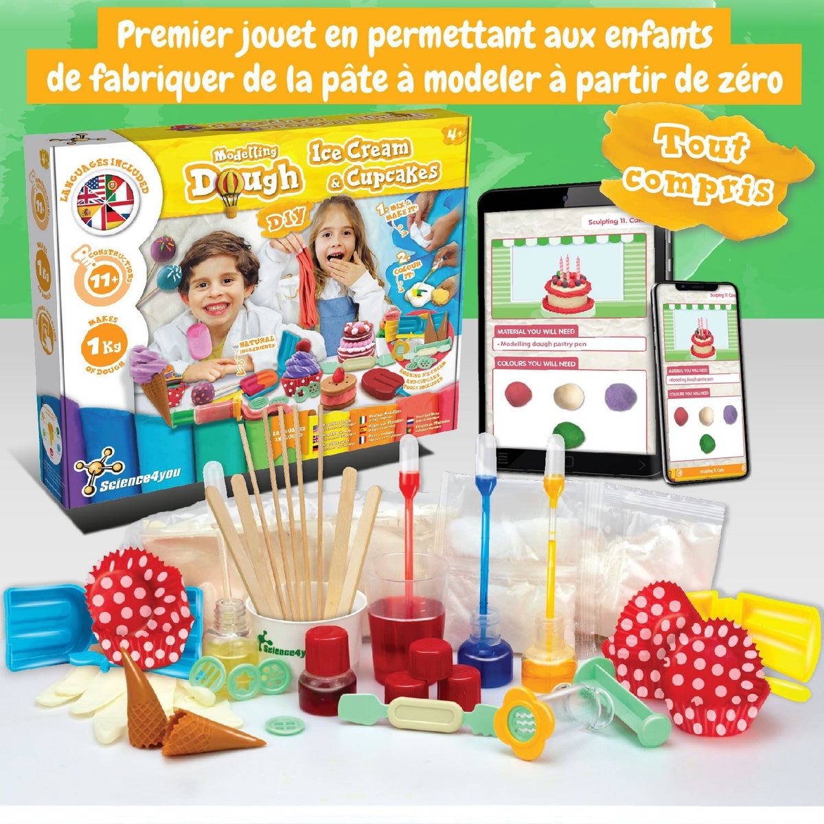 Fabrique de Pâte à Modeler Glaces et Cupcakes