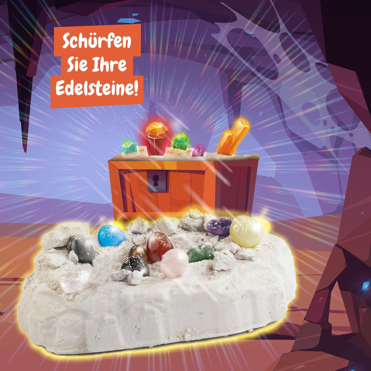 Ausgrabungen von Edelsteinen (Mehrsprachige Version)
