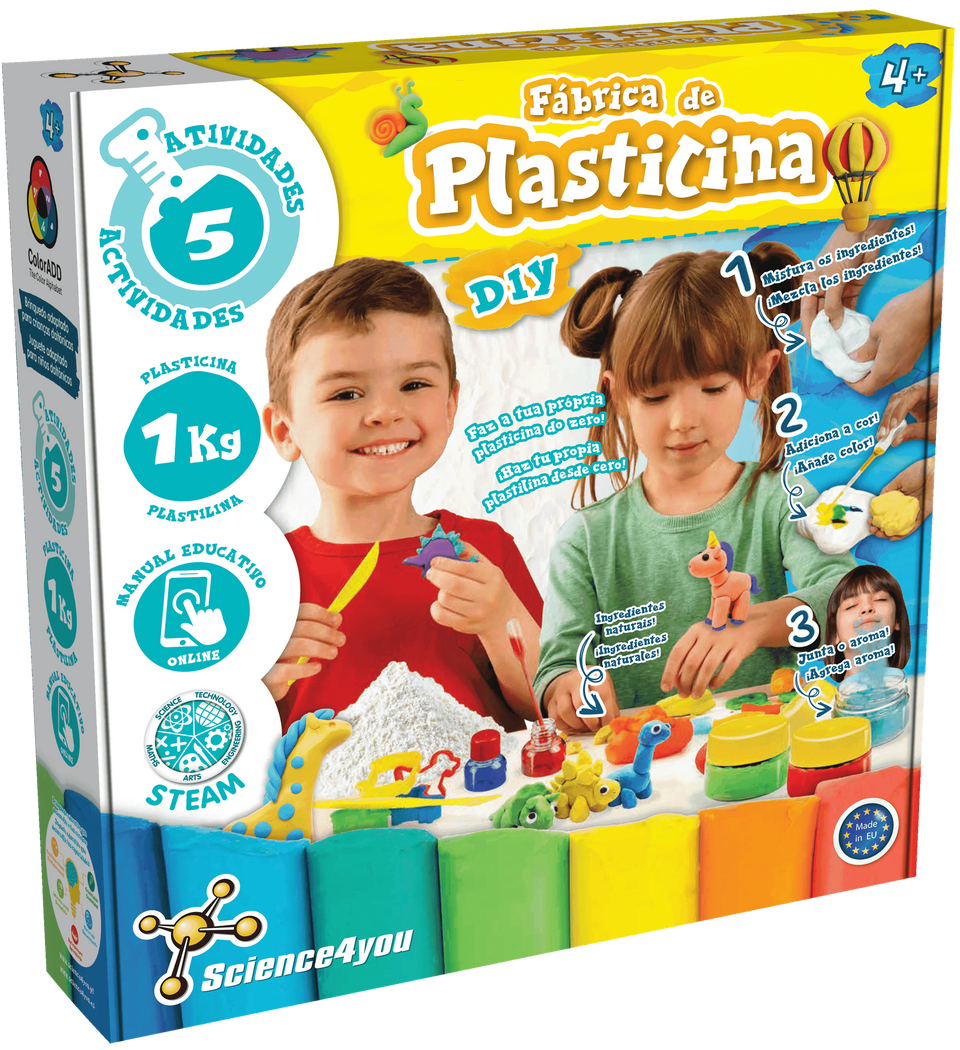 DIY Play Dough Factory | Educational Toy 4+ years | Science4you ...