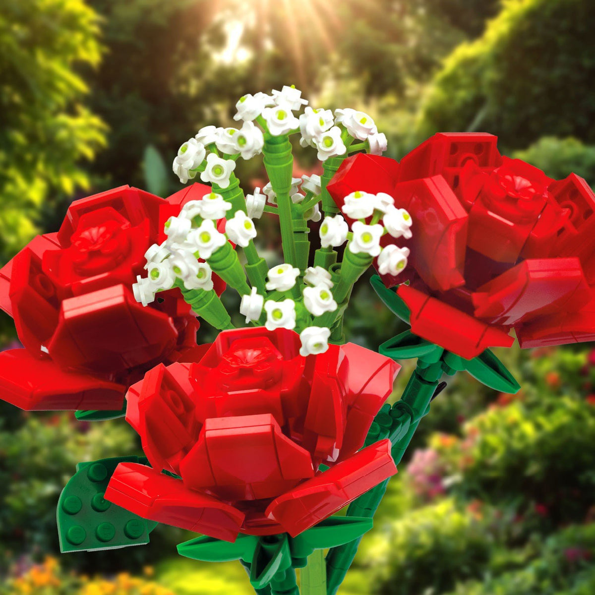 Kit de Construction Bouquet de Roses