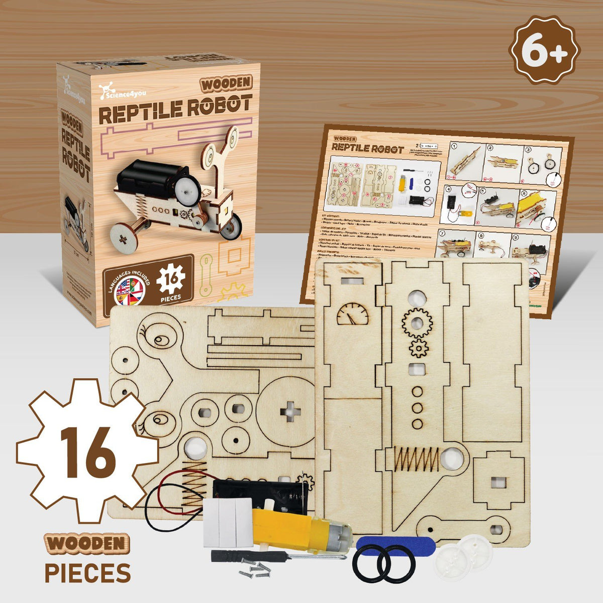 Reptile Robot en Bois