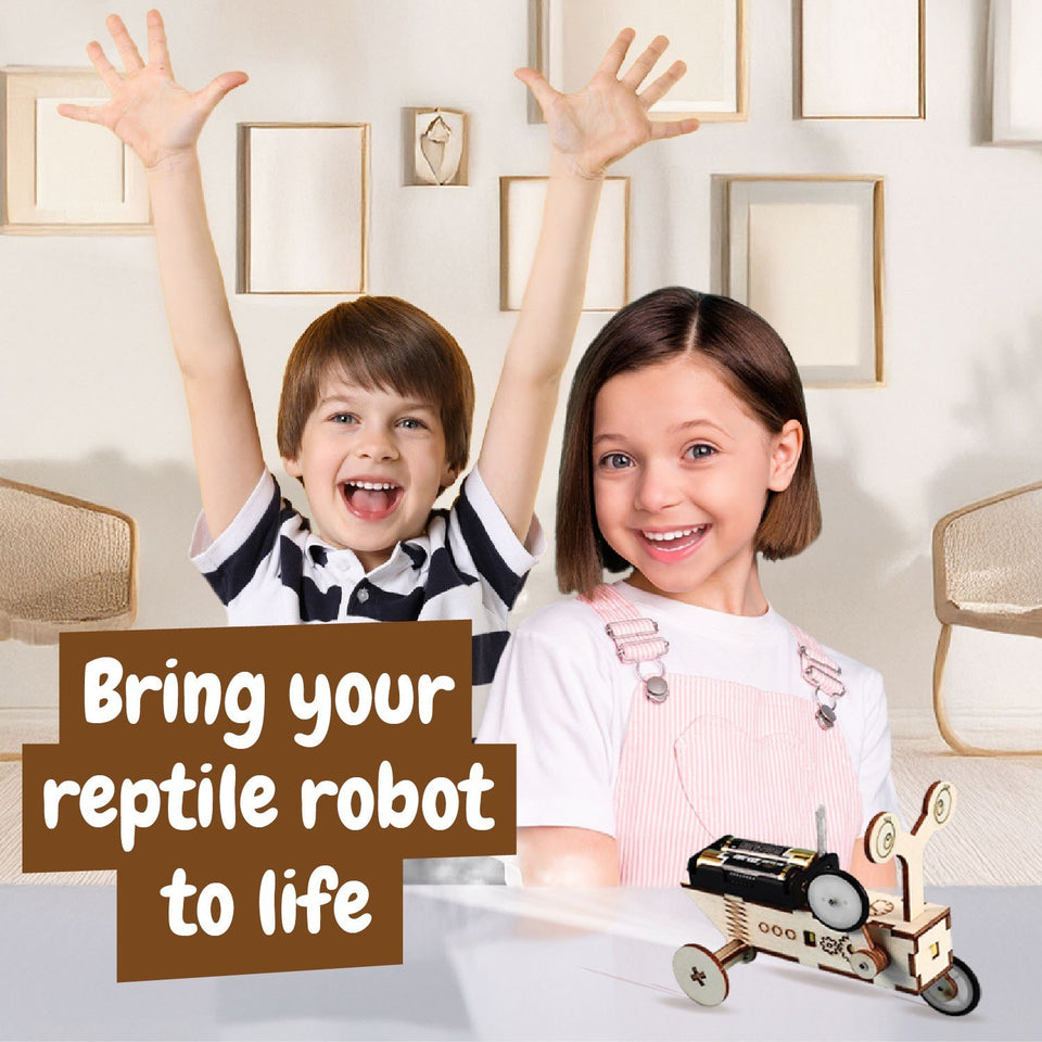 Wooden Reptile Robot | Educational Toy for 6+ Years | Science4you ...