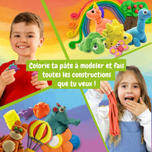 Pâte à modeler multicolore