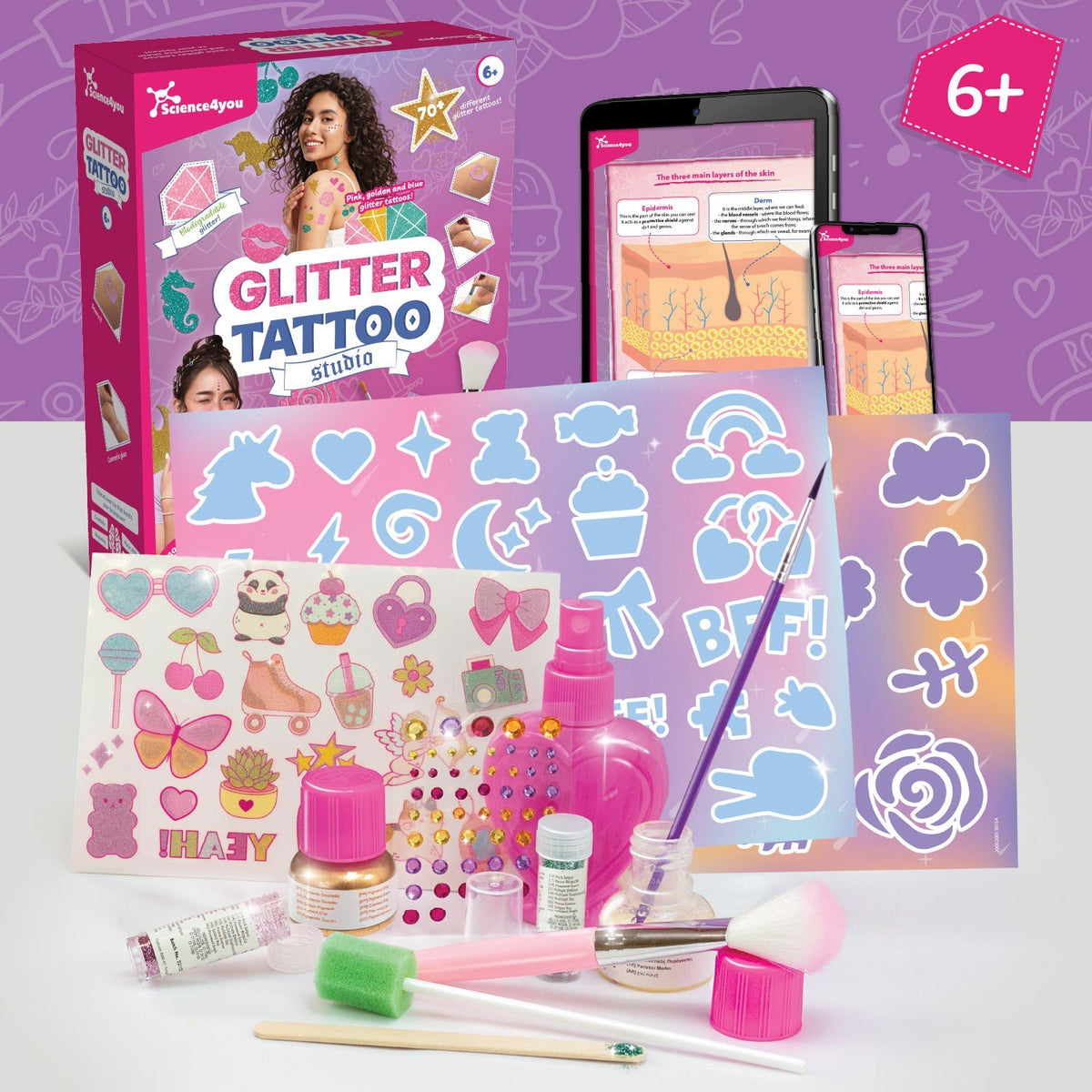 Glitter Tattoos Kit