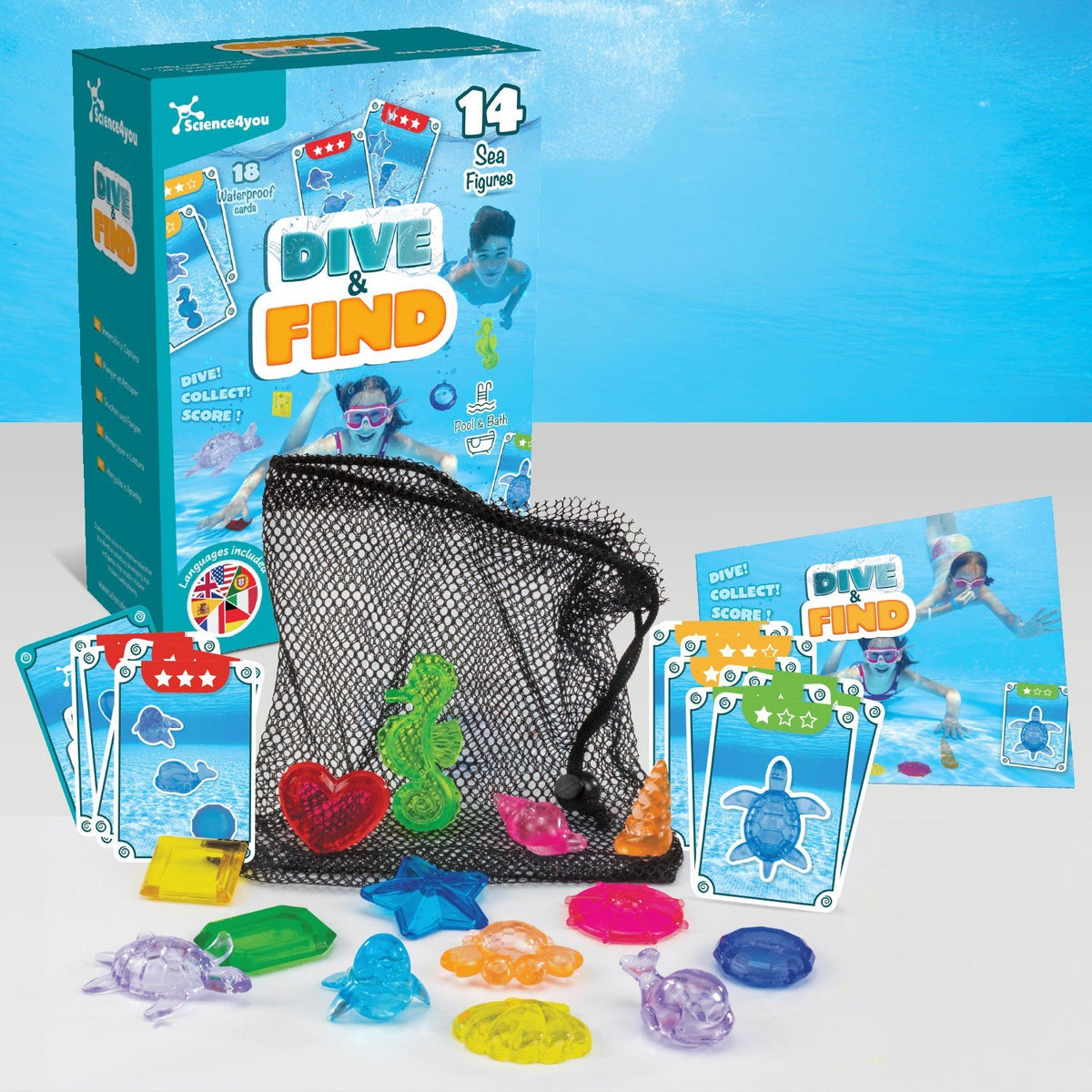 Mergulha e Procura - 1º Kit Jogos de Água
