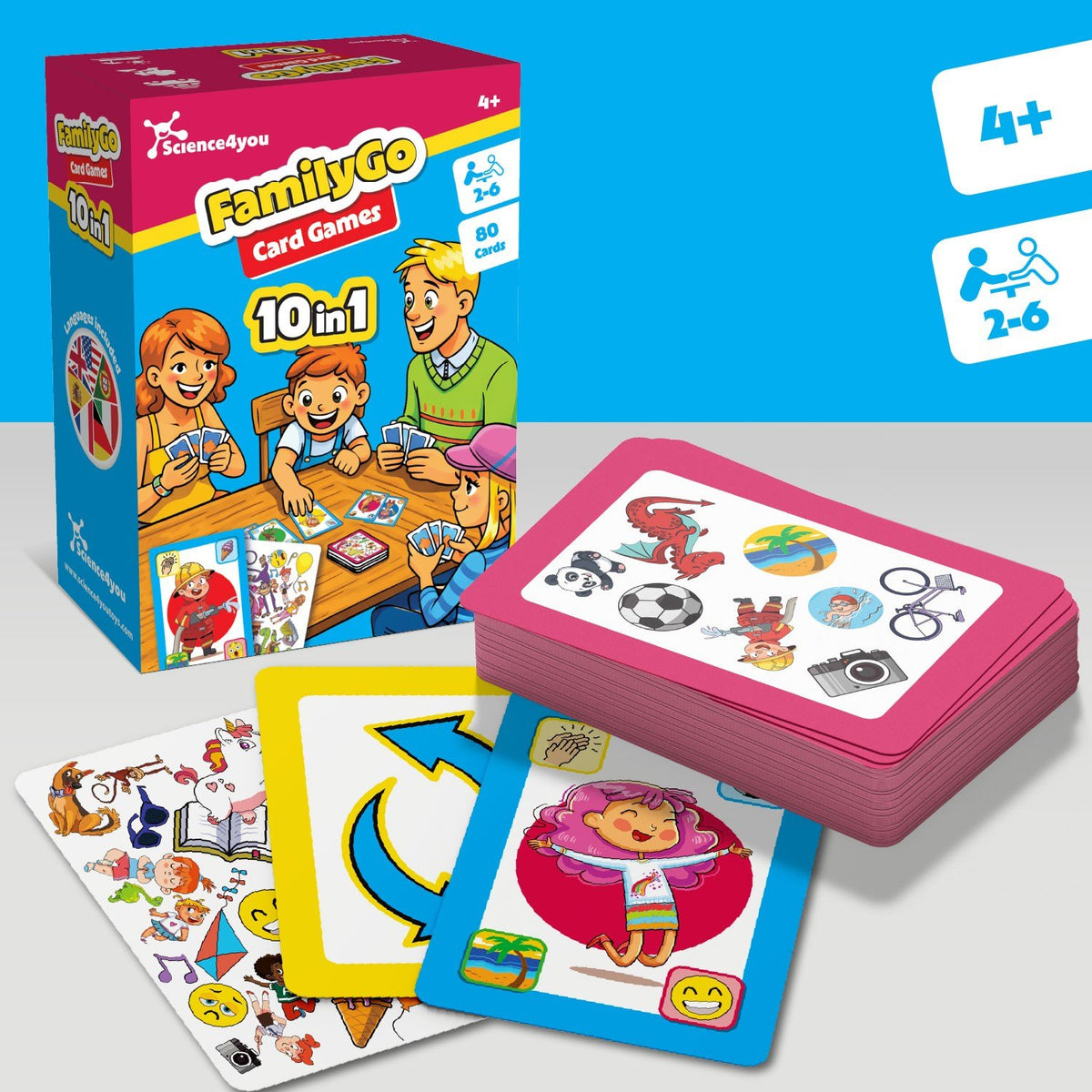 FamilyGo : Jeux de cartes 10 en 1