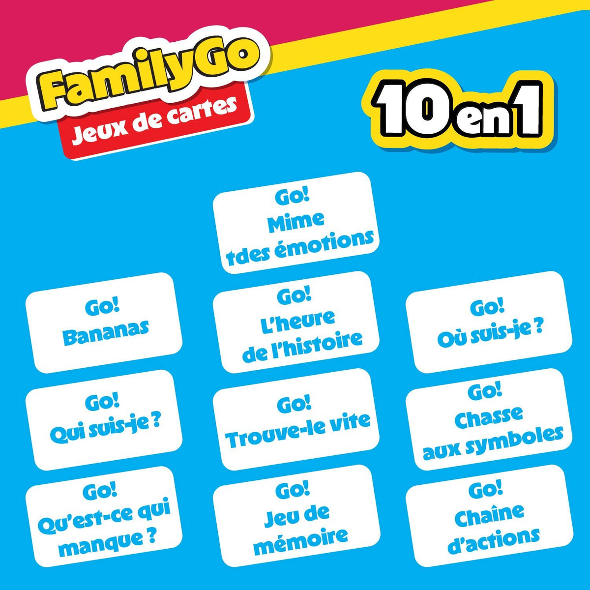FamilyGo : Jeux de cartes 10 en 1