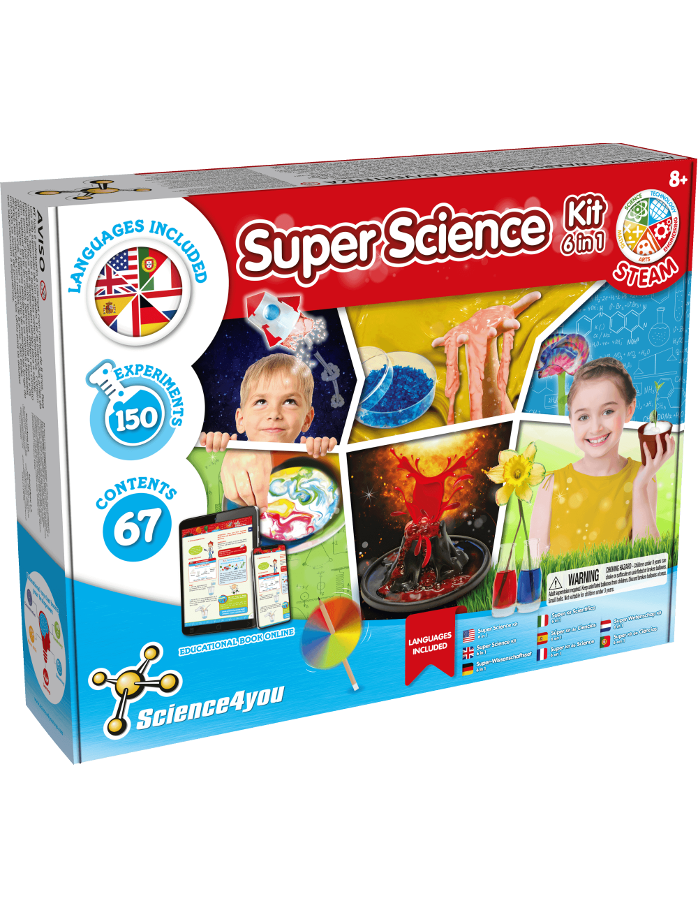 La Chimie du Slime - Jeux Expériences scientifiques - Jeux scientifiques -  STEM - Jeux éducatifs