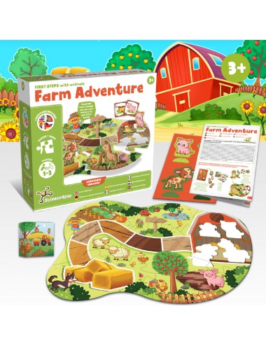 Puzzle à la ferme pour enfant (3 ans +)