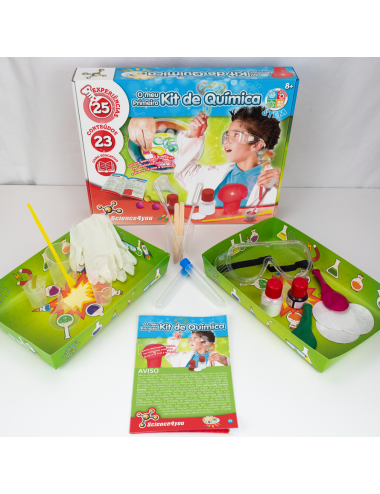 1º Kit de Ciências - Multi-Idioma  Brinquedos para Crianças com 4